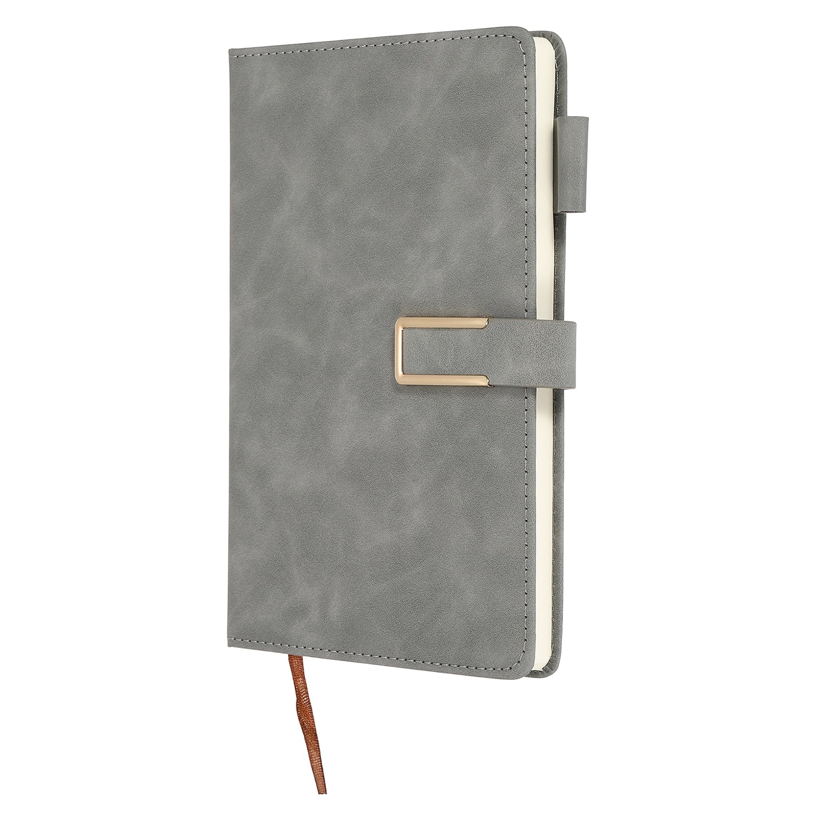 "Unique Bargains - Lined Journal Notebook 8.3x5.7"", A5 100 Pages 80GSM Soft PU Leather Daily Journal with Magnetic Closure - Gray" price history on PriceWatchPro
