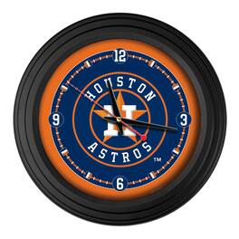Holland Bar Stool Co. - Houston Astros 15" Traditional Wall Clock - Black