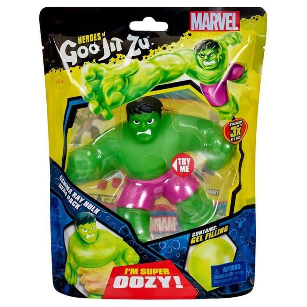 Marvel Heroes of Goo Jit Zu Squishy Figure | Gamma Ray Hulk Green