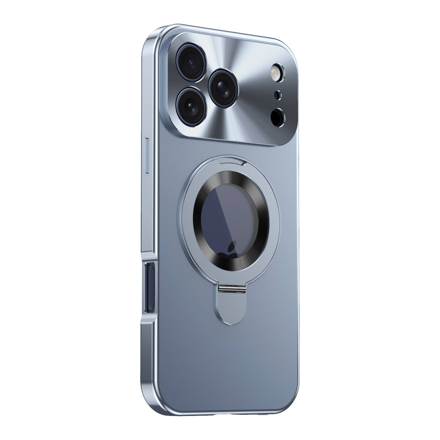 Alt View 9. UUCOVER - For Apple iPhone 17 Pro Magnetic Kickstand Case with Privacy Tempered Screen Protector Cover - Compatible with MagSafe - Blue.