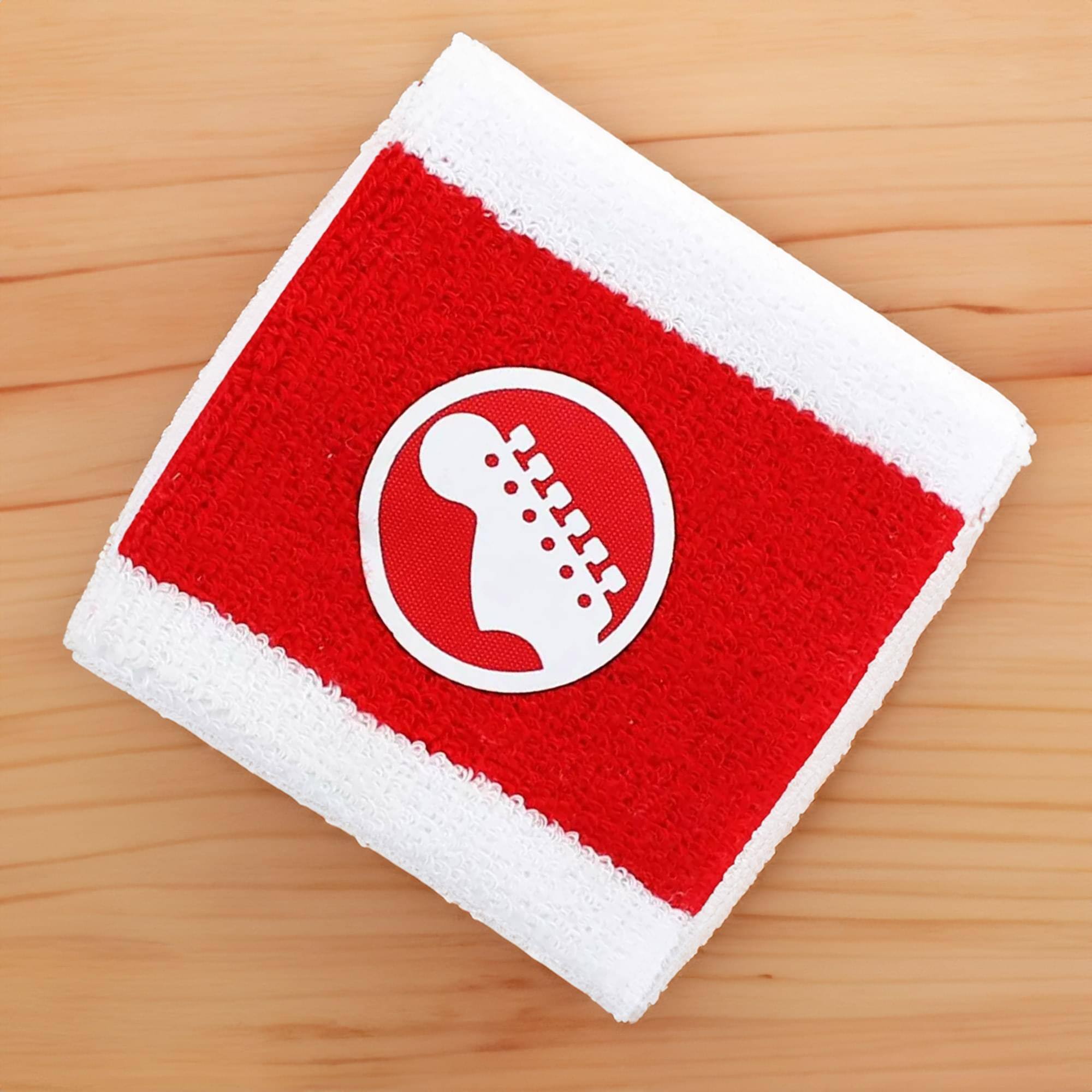 Alt View 10. Crowded Coop - Scott Pilgrim Red & White Guitar Athletic Wristband - Red/White.