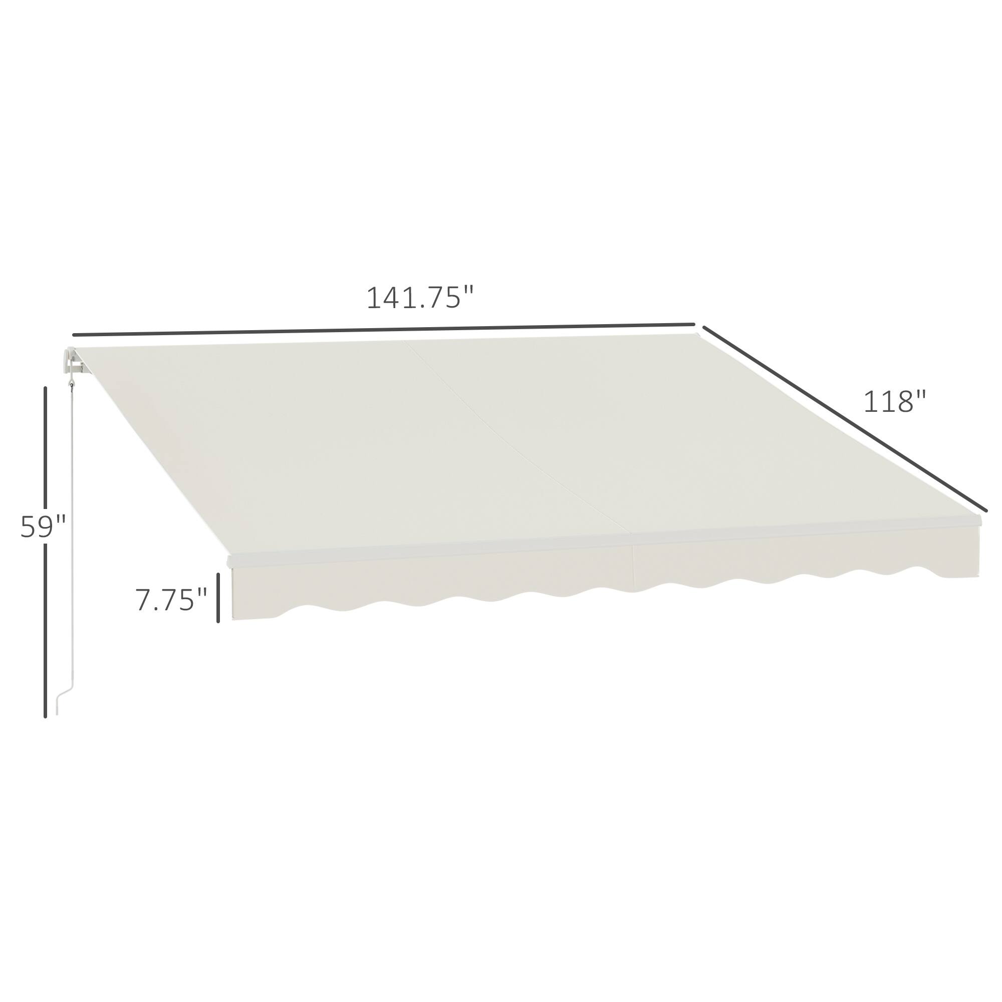 141.75", 118", 59", 7.75"