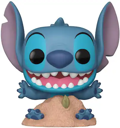 Front. Funko - FUNKO POP! Disney: Lilo & Stitch - Stitch in Sand - COLLECTIBLES - Multicolor.