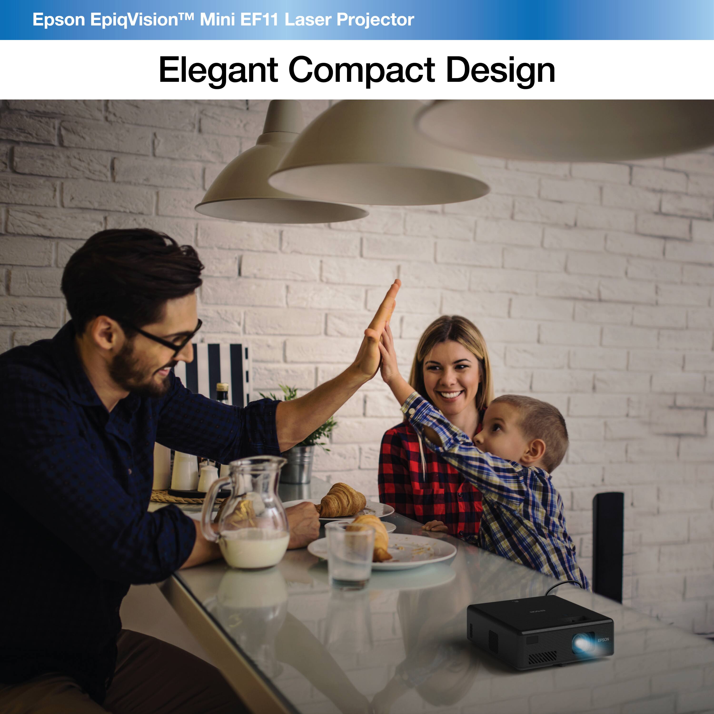Epson EpiqVision Mini EF11 Laser Projector Elegant Compact Design