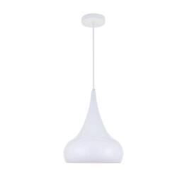 Living District - Circa 1 Light Pendant - White