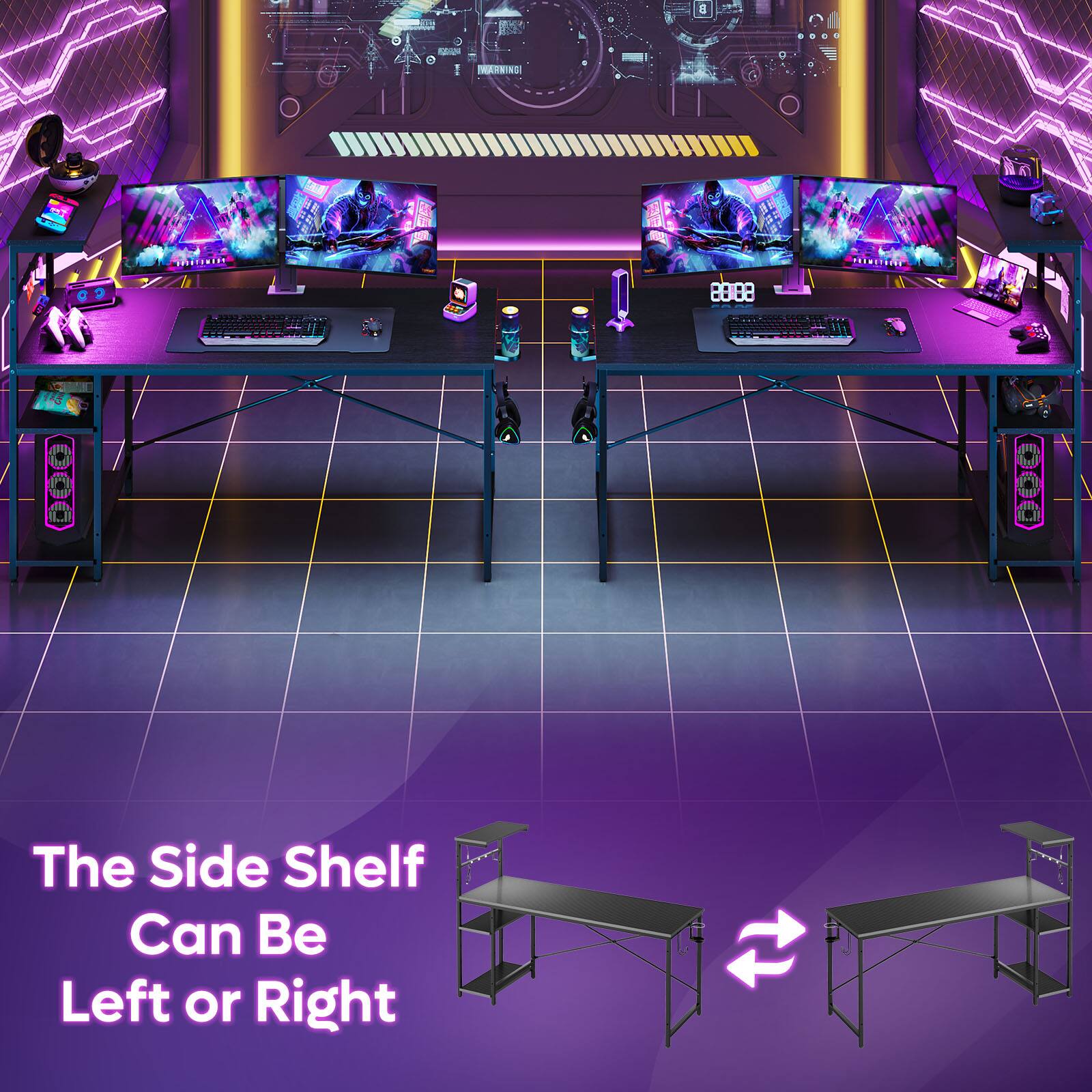 The Side Shelf Can Be Left or Right