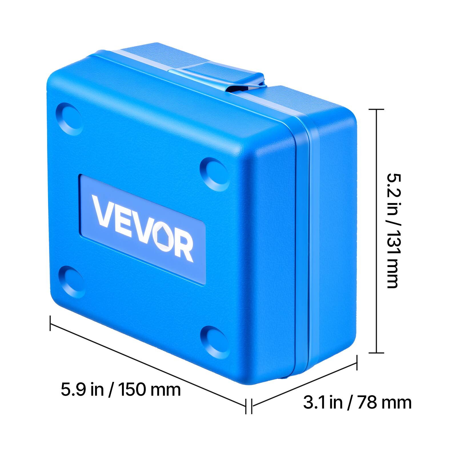 VEVOR  
5.2 in / 131 mm  
5.9 in / 150 mm  
3.1 in / 78 mm
