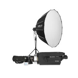 NANLITE - FS-300B Bi-Color LED Monolight with 150 Quick-Open Softbox (59in) Bundle