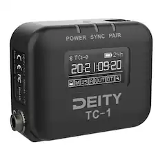 DEITY TC-1
Made in China
CEFC
ROHS
3V
900mAh
POWER SYNC PAIR
TC1-0
20:2 1:09:20
24h
25
A OUT BT
M