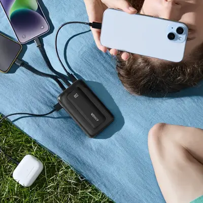 Anker Power Bank (10K, 30W, Built In USB C and Lightning