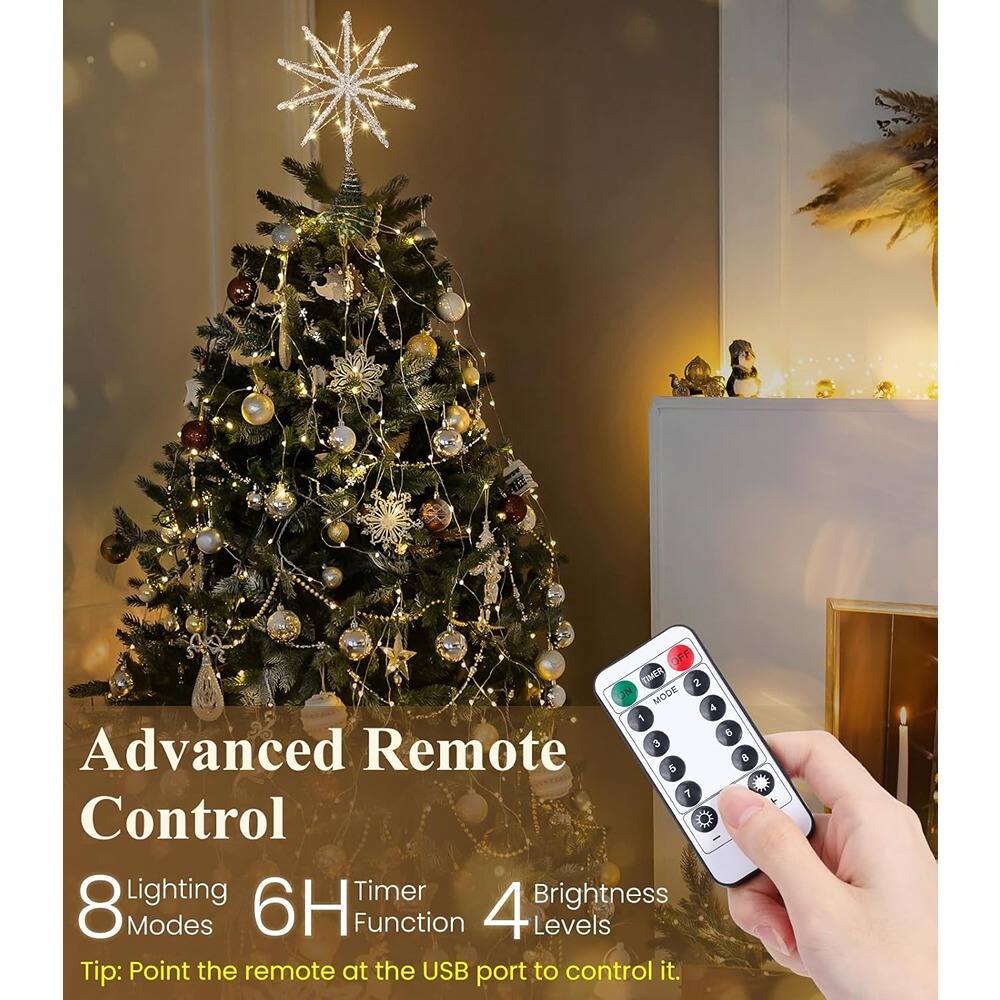 Advanced Remote Control  
8 Lighting Modes  
6H Timer Function  
4 Brightness Levels  

Tip: Point the remote at the USB port to control it.