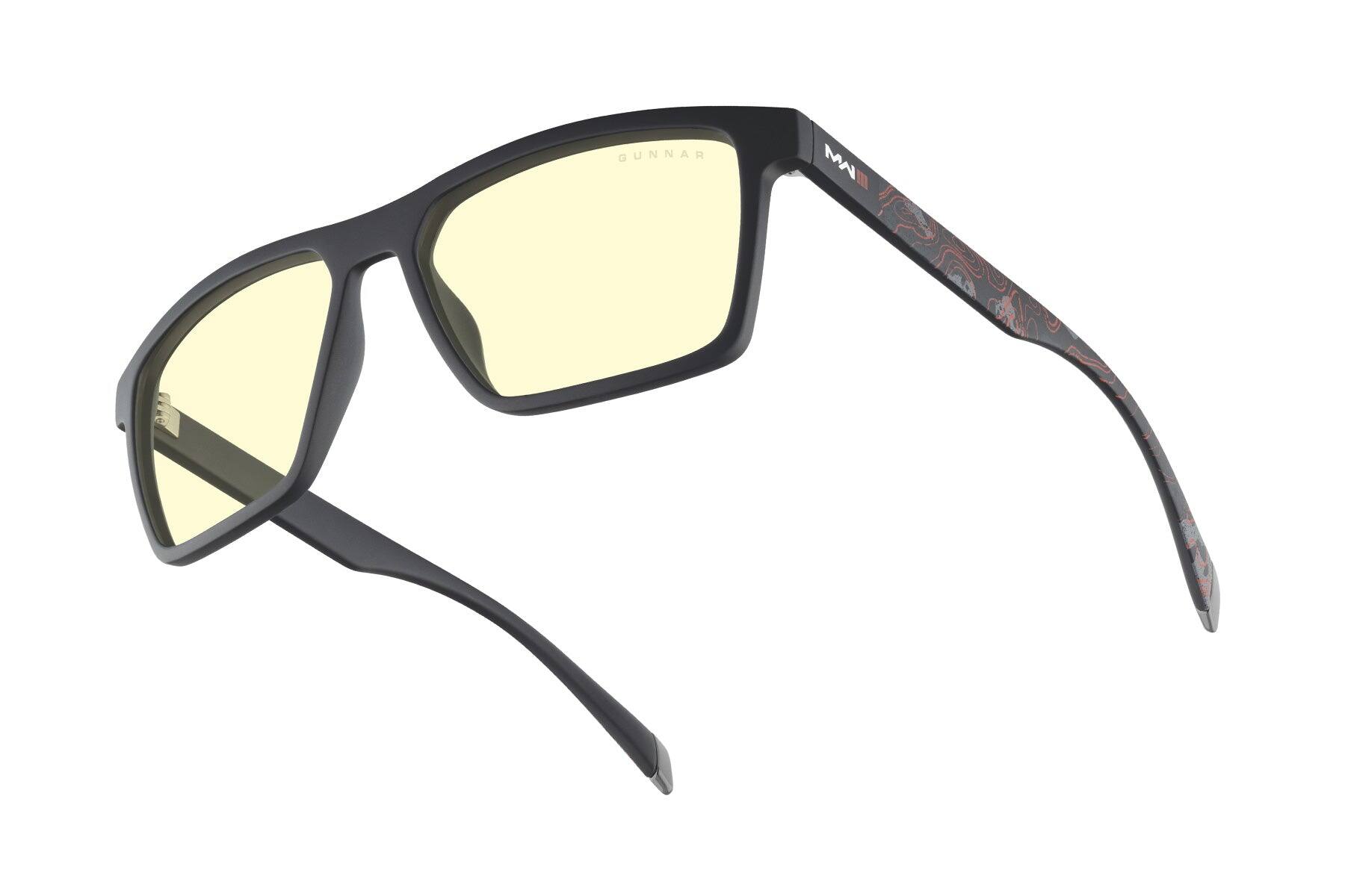 Front. GUNNAR - GUNNAR Gaming Glasses  - Call of Duty Alpha Edition, Infrared, Amber Lens - Blue Light Blocking, Relieve Dry Eye - Onyx Infrared.