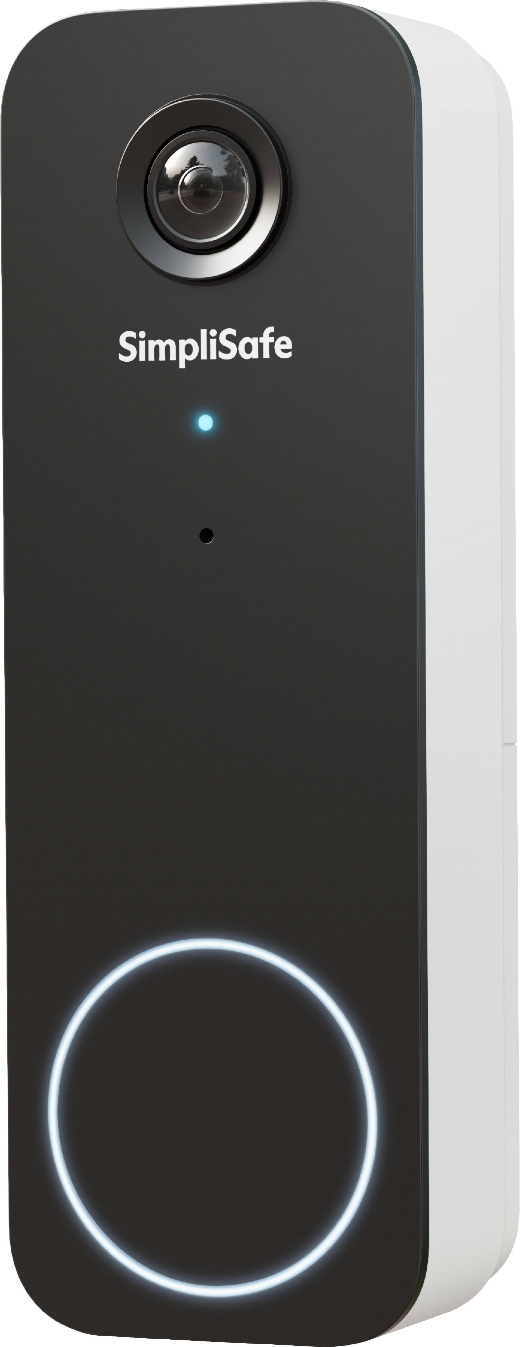 Angle. SimpliSafe - SimpliSafe Video Doorbell Series 2, 2K (1440p) - Hard Wired - Black.