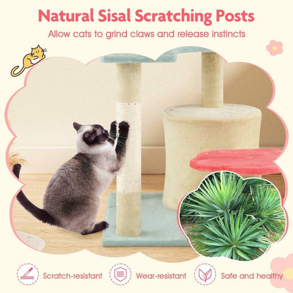 Natural Sisal Scratching Posts  
Allow cats to grind claws and release instincts  

Scratch-resistant  
Wear-resistant  
Safe and healthy