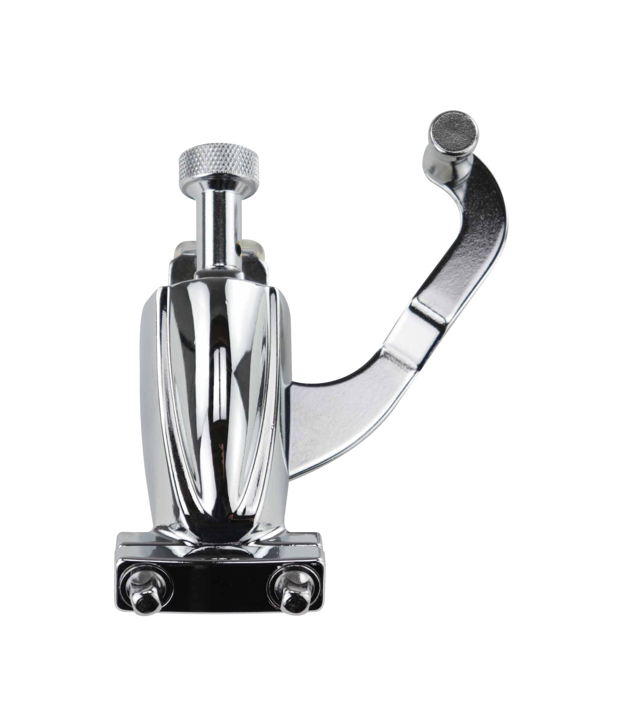 Angle. Gibraltar Hardware - Deluxe Classic Snare Drum Throw Off, Cast Metal Design with Mounting Hardware, 38mm Mounting Screw Distance.