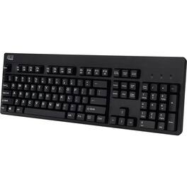 Adesso - EasyTouch 630UB - Antimicrobial Waterproof Keyboard - Cable Connectivity - USB Interface - 104 Key(s) - Windows - Black