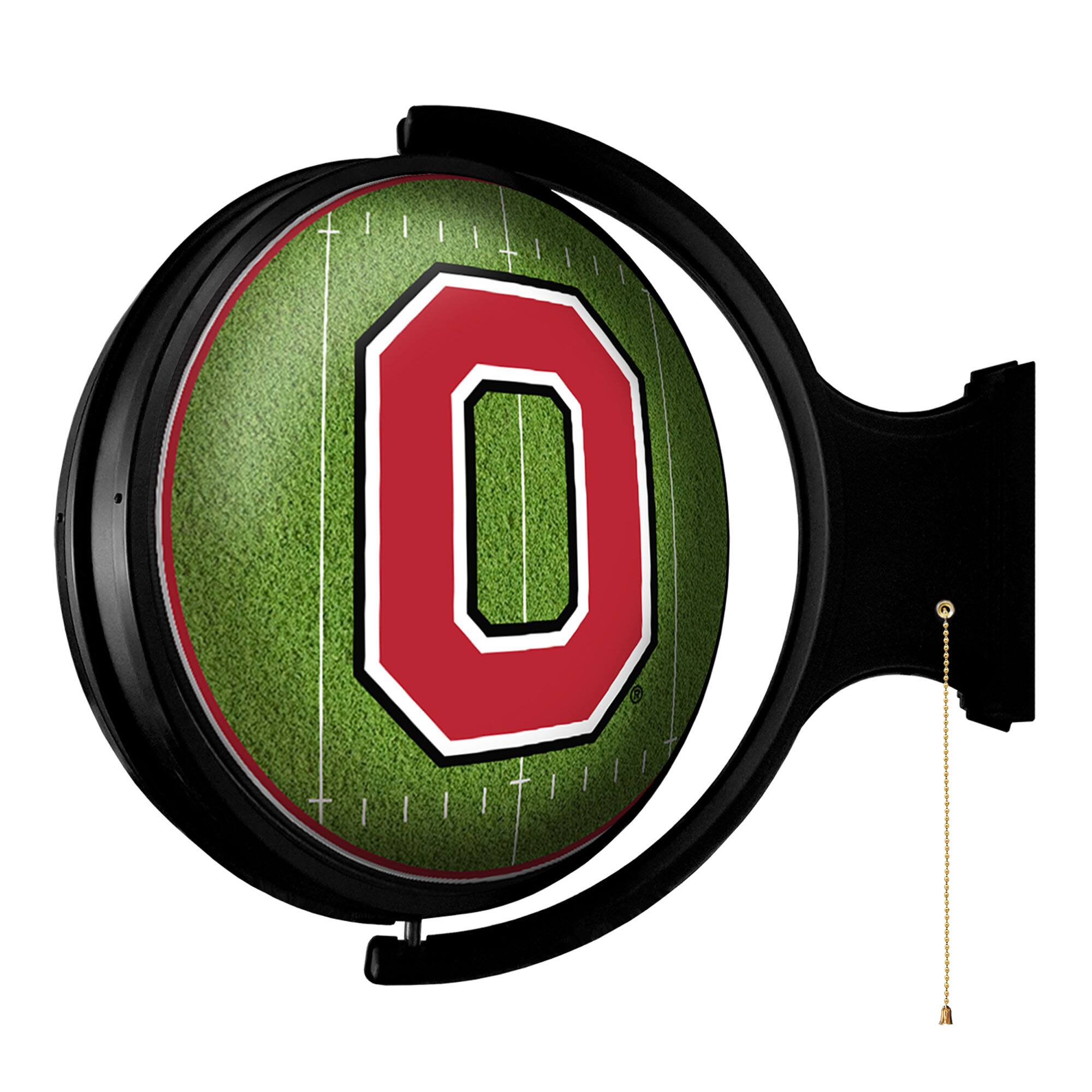 Alt View 1. The Fan-Brand - Ohio State Buckeyes Football 21'' x 23'' Rotating Lighted Wall Sign - Multicolor.