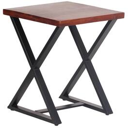 AmeriHome - Acacia Cross Leg Side Table - Multicolor