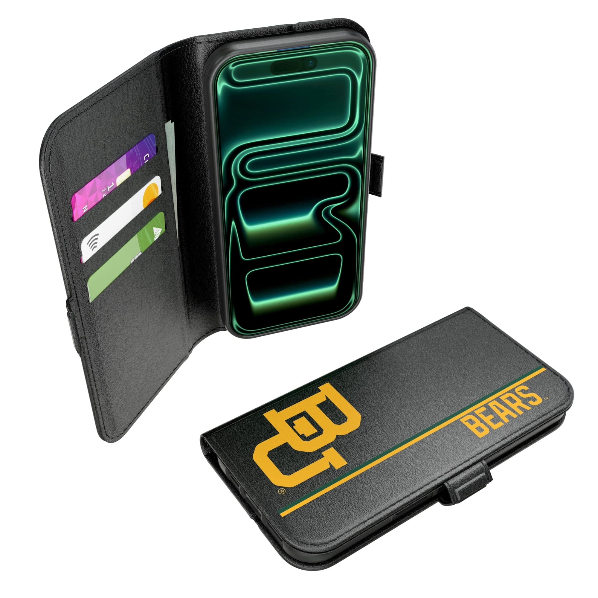 Keyscaper - NCAA - Baylor Bears iPhone Folio 2.0 Case - 17 Pro - Black price history on PriceWatchPro