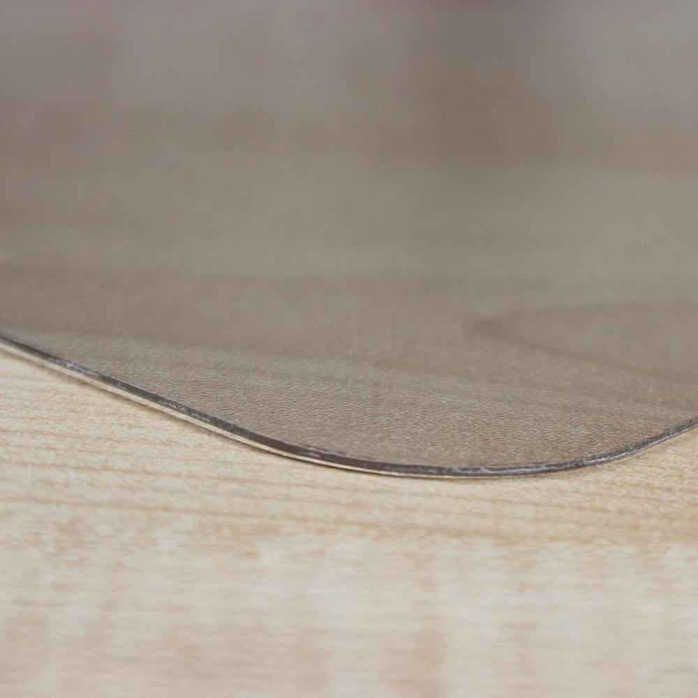 Back. Floortex - Desktex Polycarbonate Desk Pad - 17" x 22" - Clear.