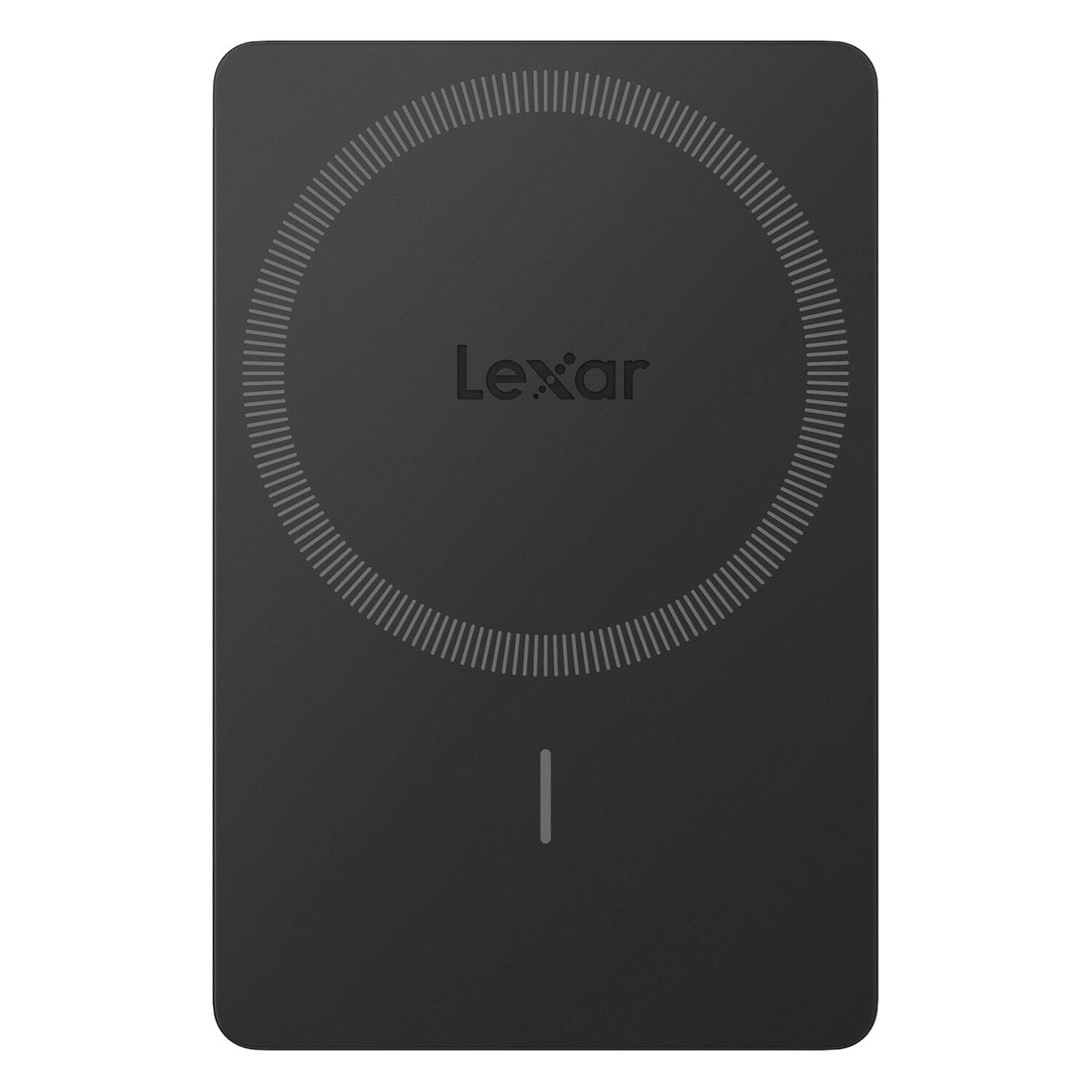 Left. Lexar - Lexar Lsl500m002t-rnbng Sl500 Portable Usb 3.2 Gen 2x2 Ssd With Magnetic Set (2 Tb) - Black.