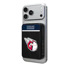 Keyscaper - Cleveland Guardians 5000mAh Wireless Magnetic Power Bank - Multicolor