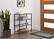 Angle. TRINITY - 4-Tier Shoe Rack w/Console Top Dark Gray - Dark Gray.