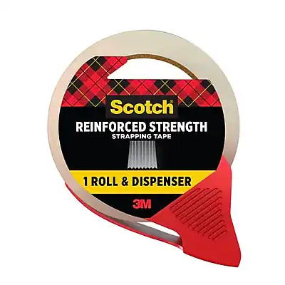 Scotch Reinforced Strength Strapping Tape
1 Roll & Dispenser
3M
