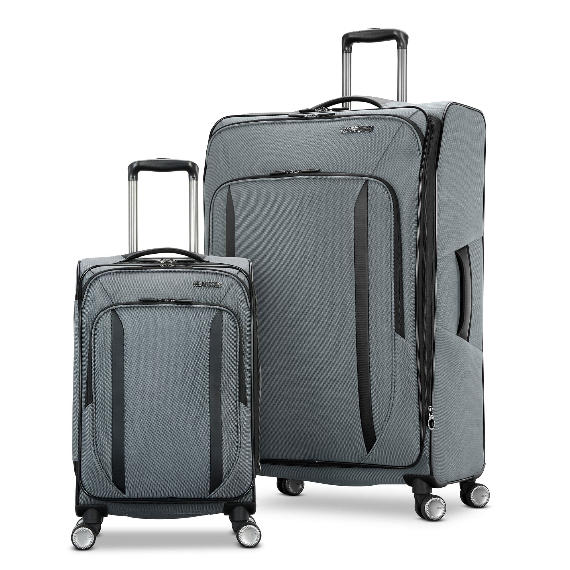 American Tourister - Dash XLT 2 Piece Carry On and Large Spinner Luggage - Graphite
