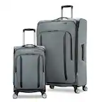 Front. American Tourister - American Tourister Dash XLT 2 Piece Carry On and Large Spinner Luggage, Graphite - Graphite.