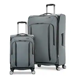 American Tourister - Dash XLT 2 Piece Carry On and Large Spinner Luggage - Graphite