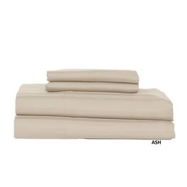 Castle Hill London - 600 Thread Count Sateen Stripe Sheet Set - Queen - Ash