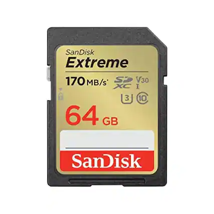 SanDisk Extreme 170 MB/s SP V30 XC I 3 10 64 GB SanDisk