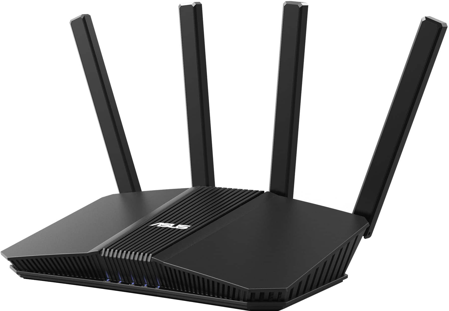 Front. ASUS - RT-BE59 BE5000 Dual-Band Wi-Fi 7 Router - Black.