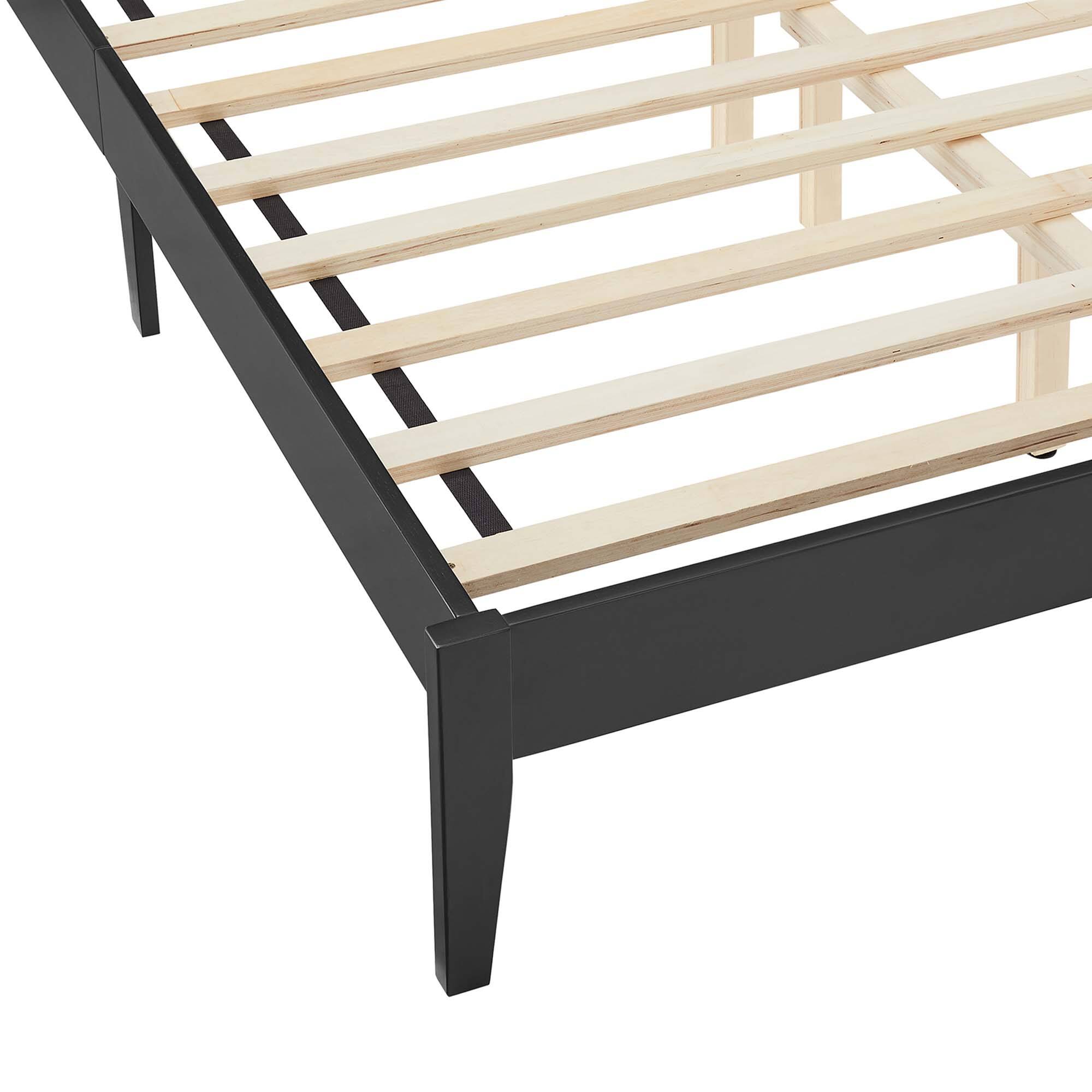 Alt View 6. Modway - Sirocco Rattan and Wood Full Platform Bed - Black.
