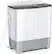 Front. Costway - 13.2 lb. Portable Twin Tub Washing Machine Washer and Spinner 8.8 lb. - Grey and White.