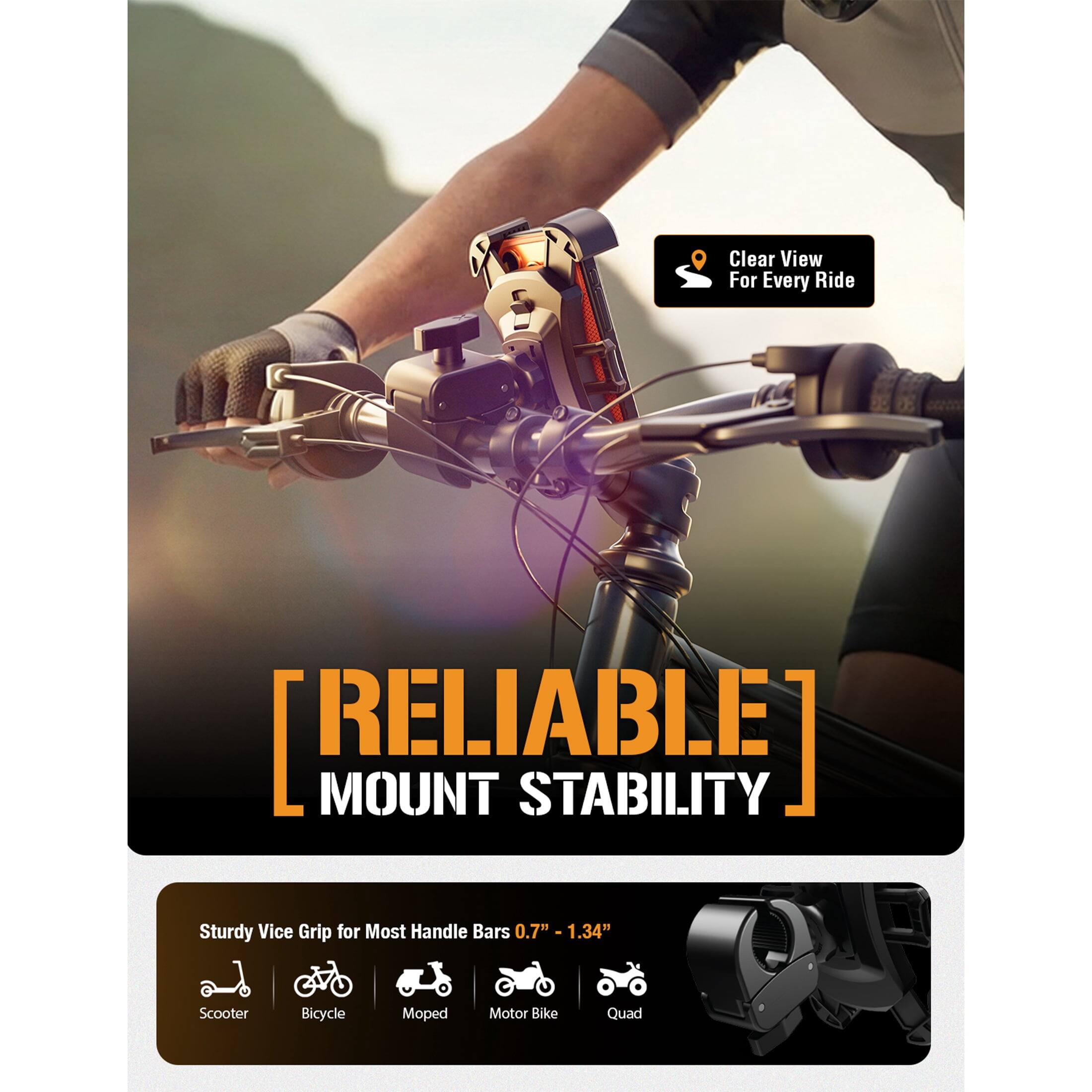 Clear View For Every Ride

[RELIABLE MOUNT STABILITY]

Sturdy Vice Grip for Most Handle Bars 0.7" - 1.34"

Scooter
Bicycle
Moped
Motor Bike
Quad