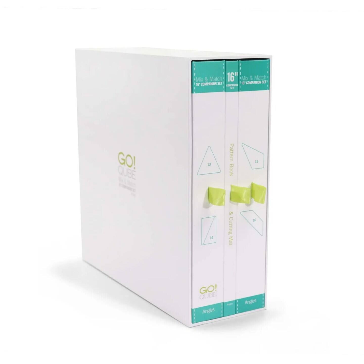 Mix & Match 16" *Mix & Match SET 1 COMPANION SET 16 COMPANION COMPN al GO! QUBE 13 Pattern Book 15 14 2e Cutting Mat 16 GO! QUEE Angles Angles