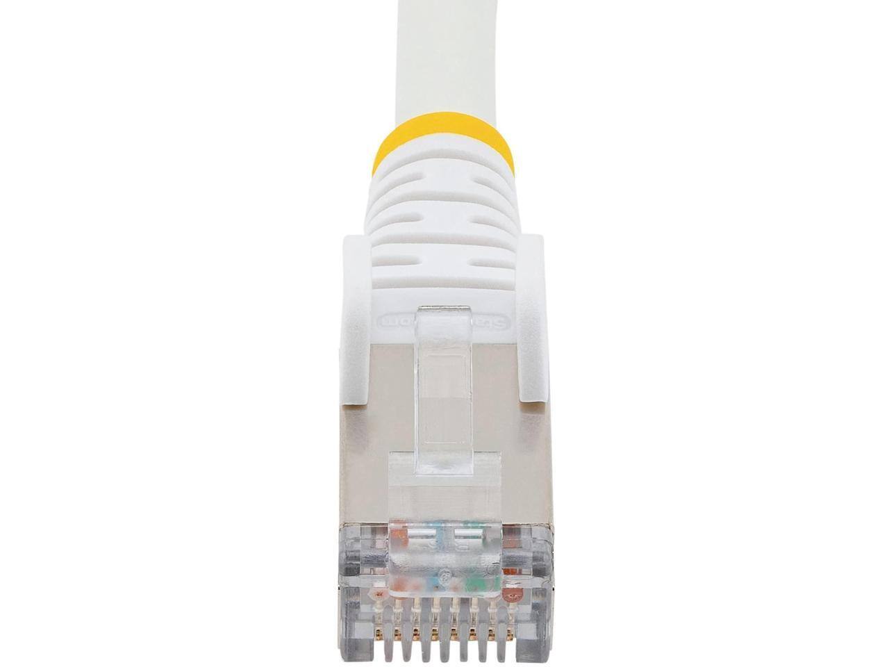 Alt View 3. StarTech.com - StarTech 12ft CAT6a Snagless S/FTP Ethernet Cable White NLWH12FCAT6APATCH.