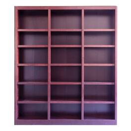 Concepts in Wood - 72 x 84 Wall Storage Unit Cherry Finish - Red