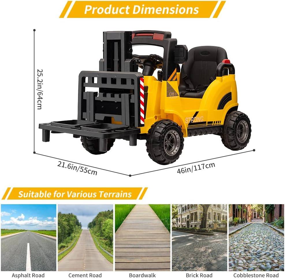 Product Dimensions  
25.2in/64cm  
21.6in/55cm  
46in/117cm  

Suitable for Various Terrains  
Asphalt Road  
Cement Road  
Boardwalk  
Brick Road  
Cobblestone Road