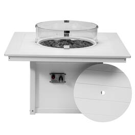 WestinTrends - Helios 42" Modern Outdoor Patio Propane Square Fire Pit Table