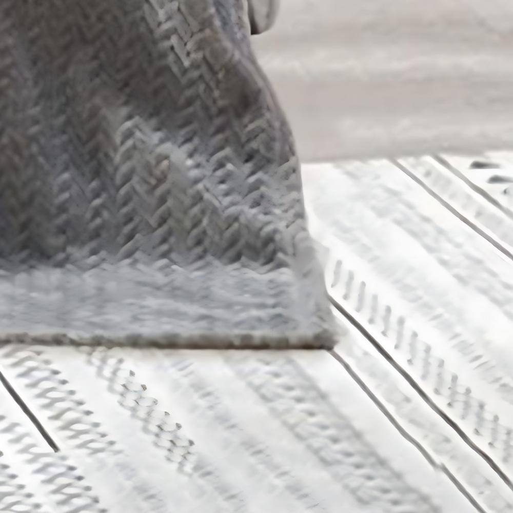 Alt View 2. Noble House - Plazatex Chevron Micro plush Decorative All Season Grey 50" X 60" Throw Blanket - Grey.