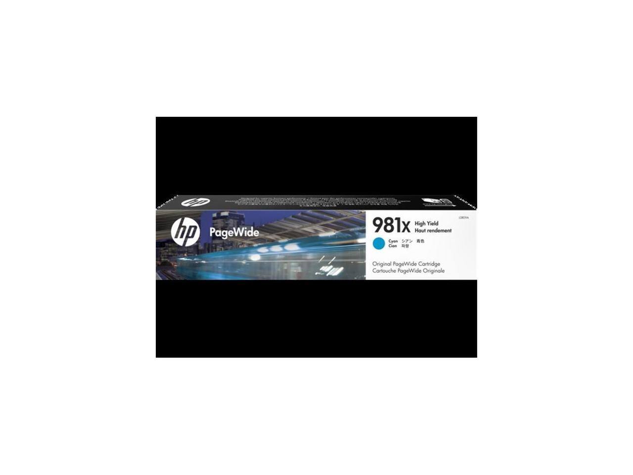 e0 hp PageWide e8 981x High Yield Haut rendement Cyan - Original PageWide Cartridge Cartouche PageWide Originale