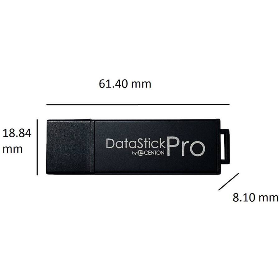 61.40 mm  
18.84 mm  
8.10 mm  

DataStick Pro by CCENTON