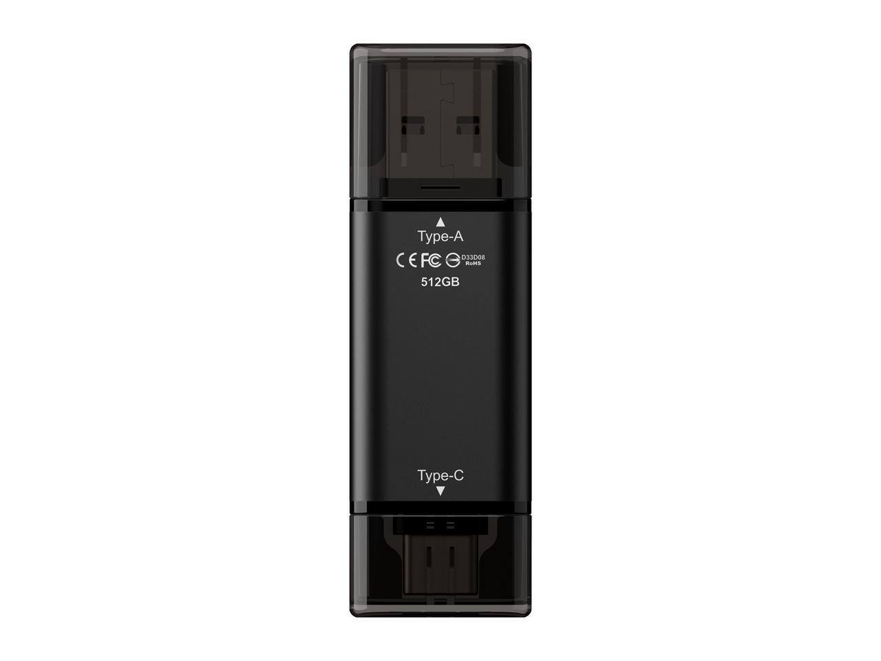Type-A  
CE FC RoHS  
512GB  
Type-C