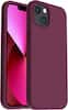 Front. Ornarto - ORNARTO Shockproof Liquid Silicone Designed for iPhone 13 Case Anti-Shock Cover Drop Protection 6.1inch-WineRed - WineRed.