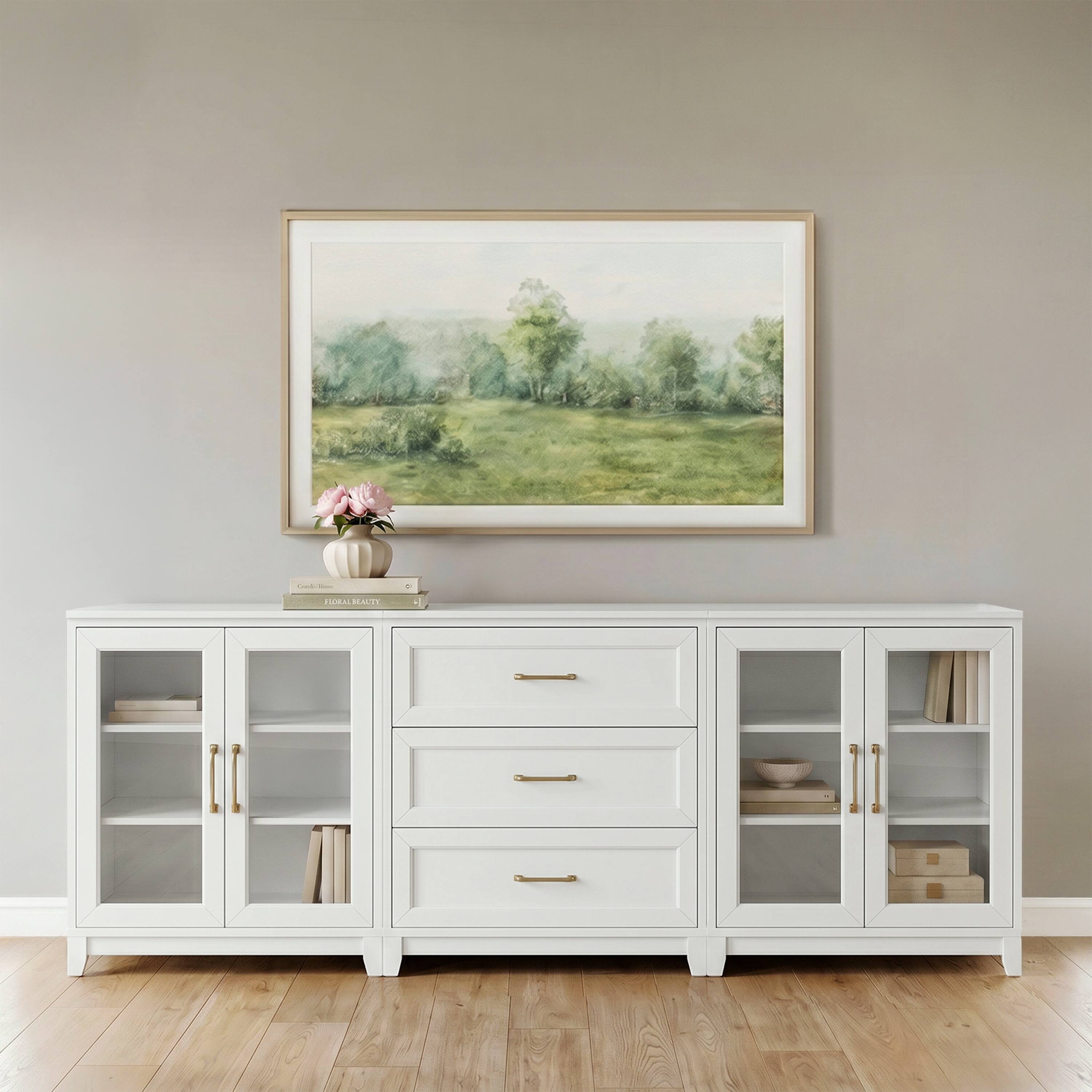 White Frame/Gold Hardware