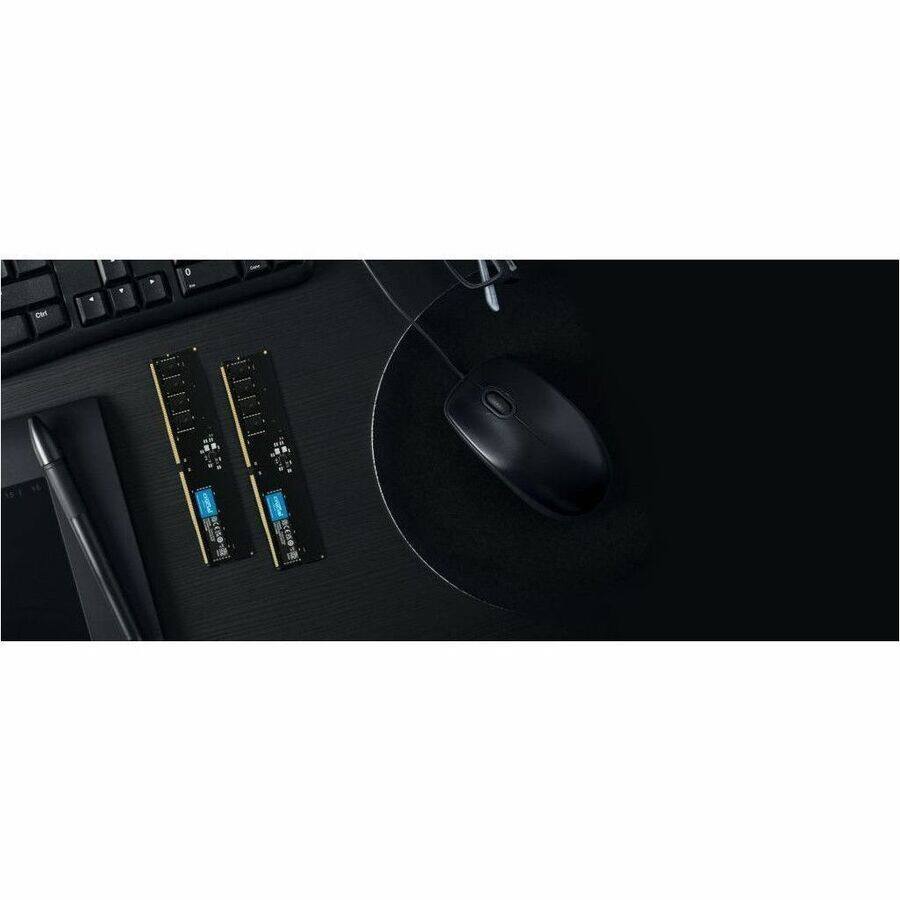 Alt View 2. Crucial - Micron 96GB (2x 48GB) DDR5 SDRAM Memory Kit - For Computer, Notebook - 96 GB (2 x 48GB) - DDR5-5600/PC5-44800 DDR5 SDRAM - Black.