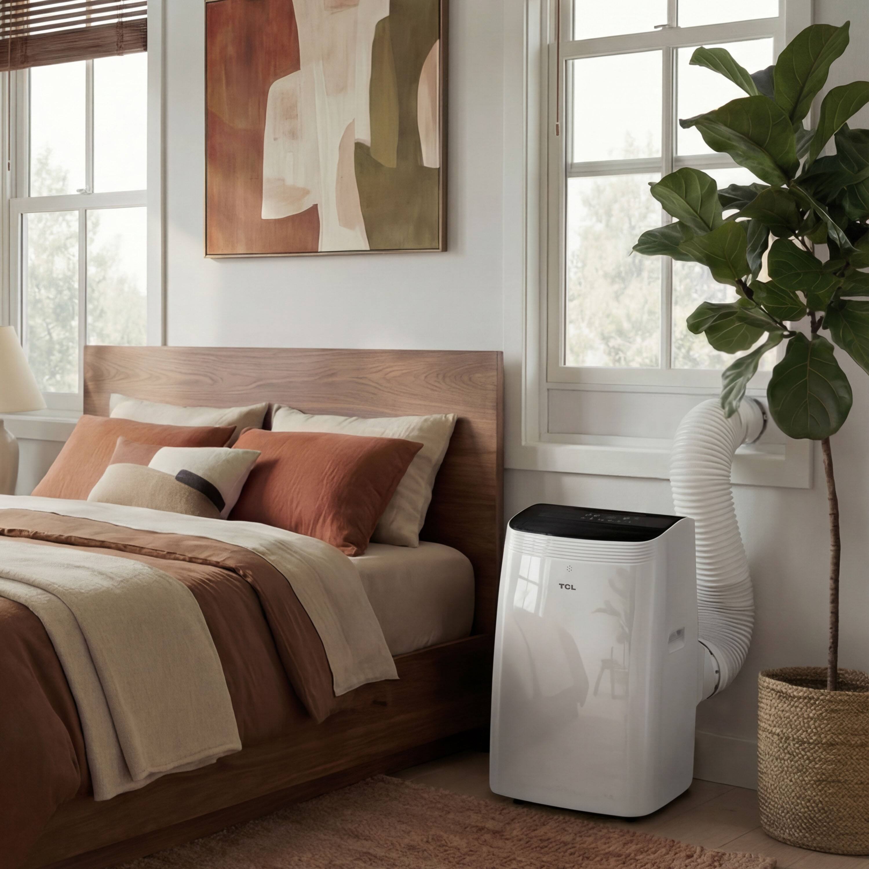 Alt View 14. TCL - 350 Sq. Ft. 8,000 BTU Smart Portable Air Conditioner 3-in-1 with AC, Fan & Dehumidifier - White.